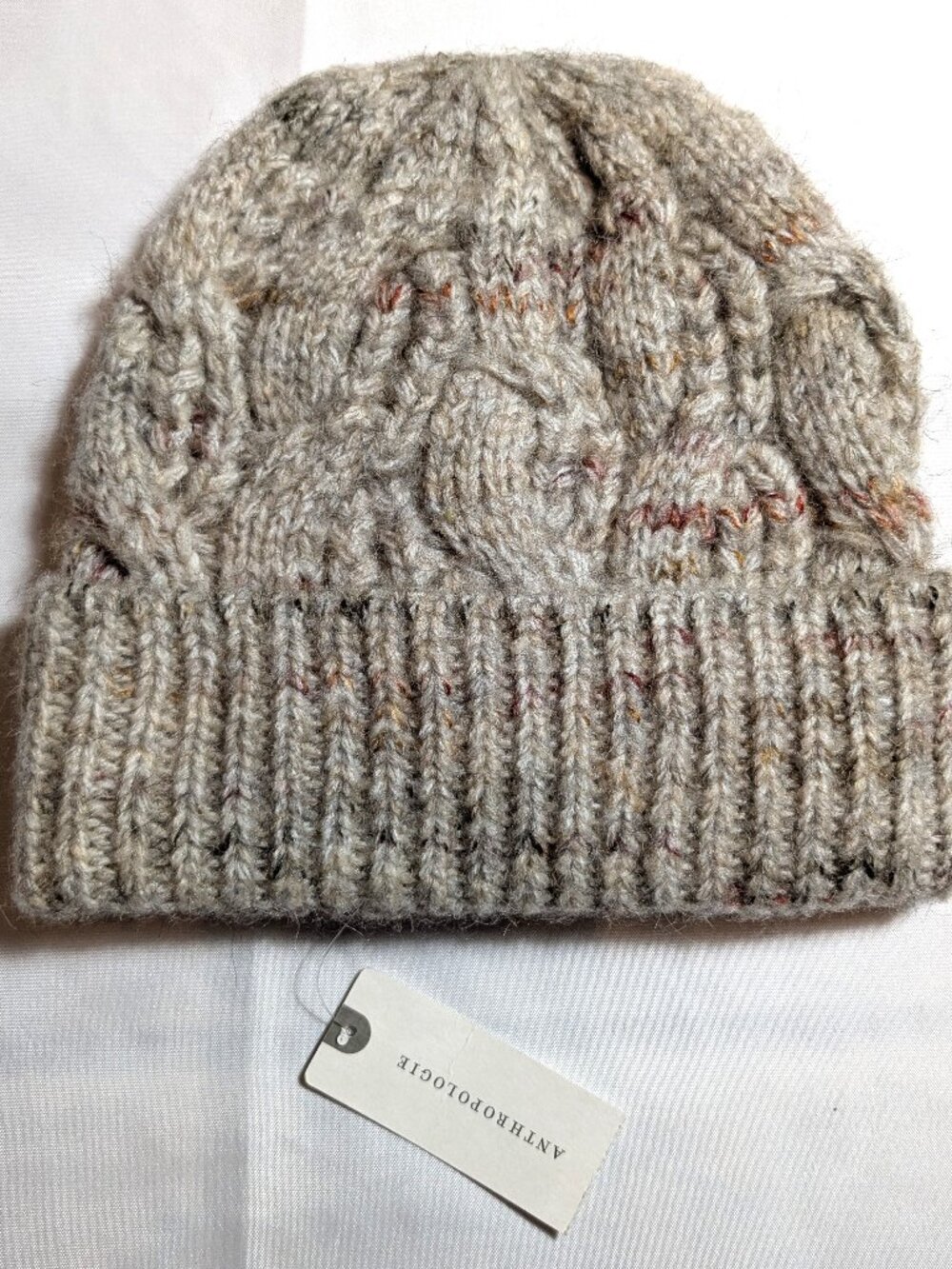 Anthroplogia Beanie Hat Taupe (NWT)
